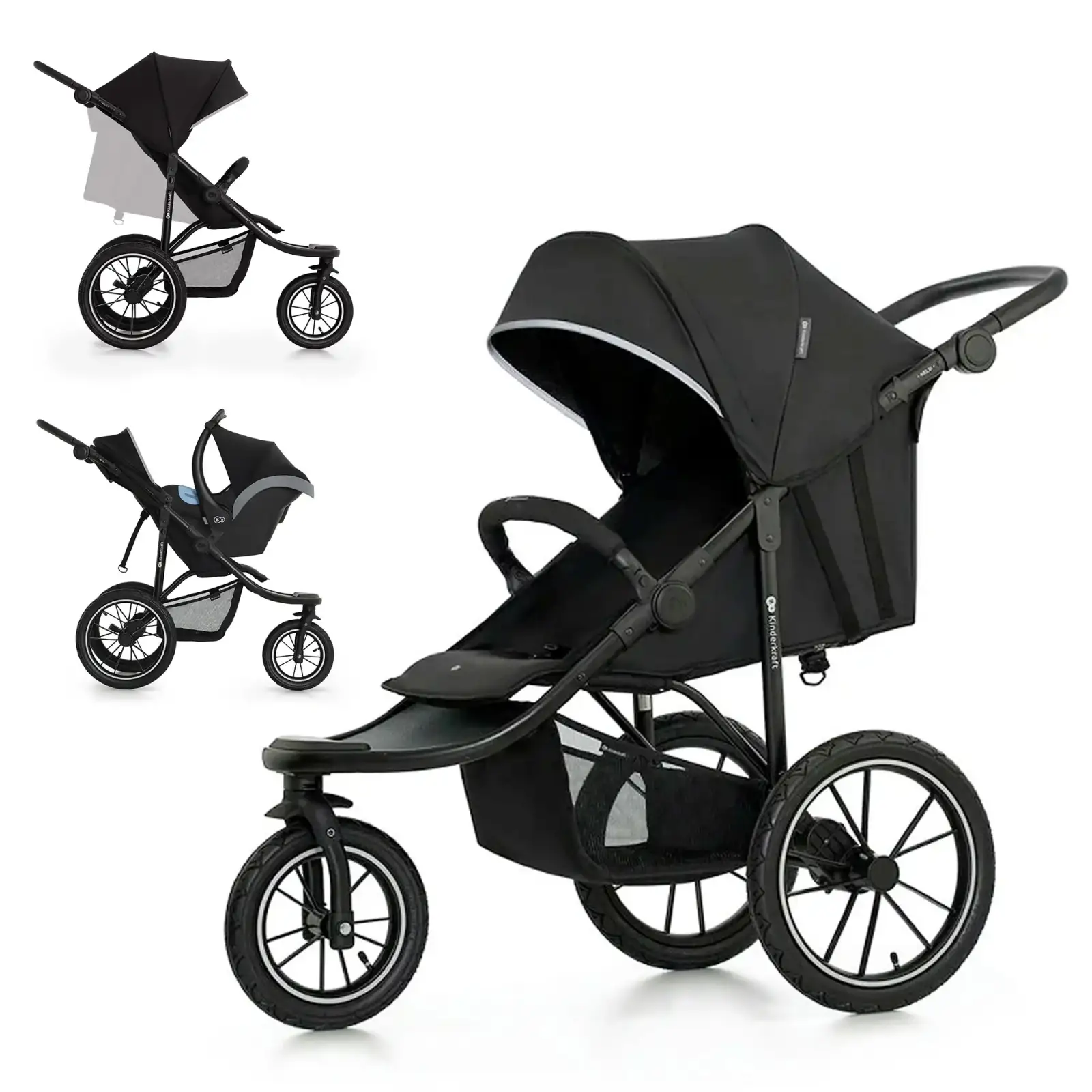 Прогулочная коляска Kinderkraft Helsi 2 Black (KSHELS02BLK0000) UA