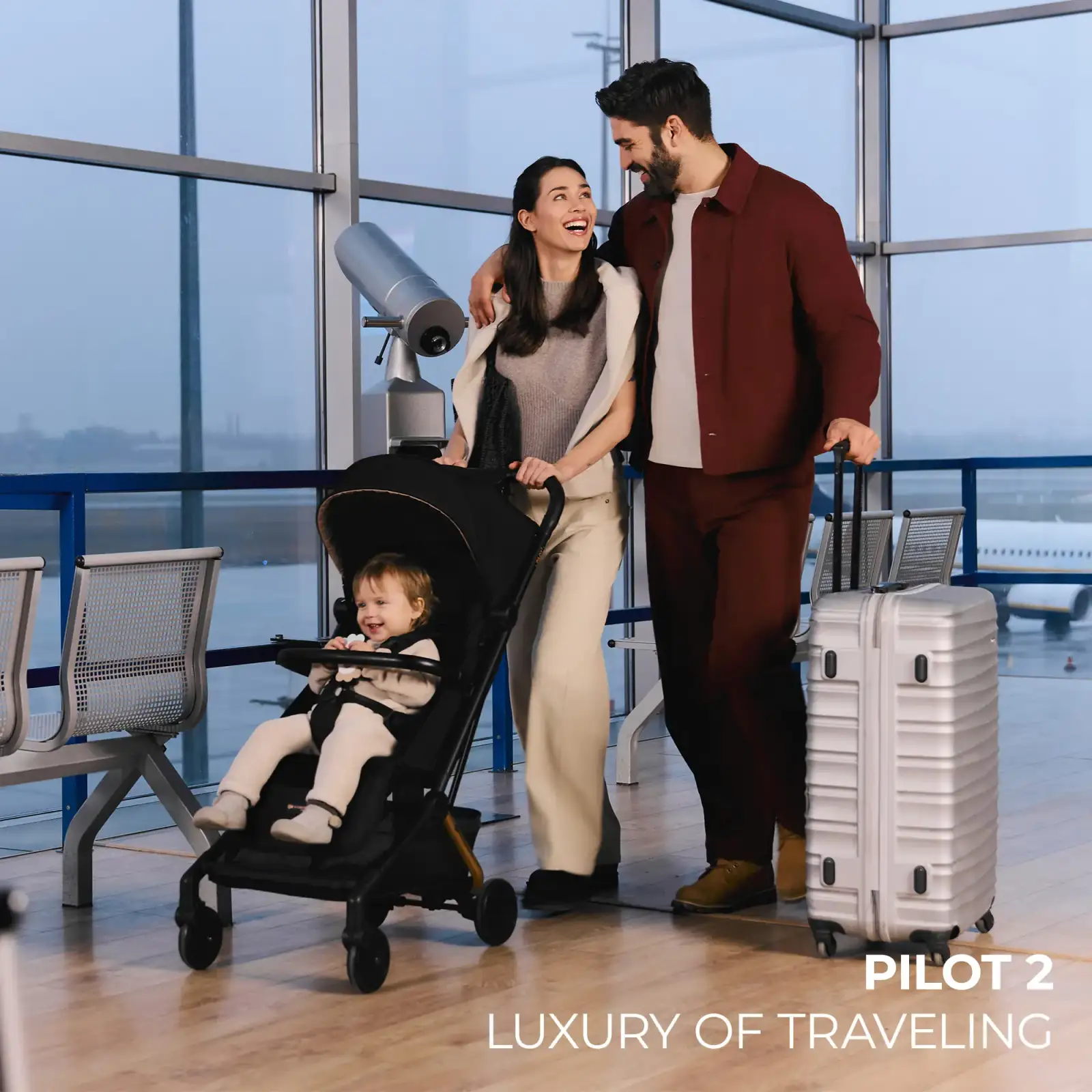 Прогулочная коляска Kinderkraft Pilot 2 Midnight Black (KSPILO02BLK0000) UA