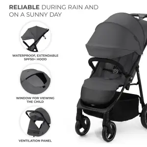 Прогулянкова коляска Kinderkraft Trig 3 Granite Grey (KSTRIG03GRY0000)