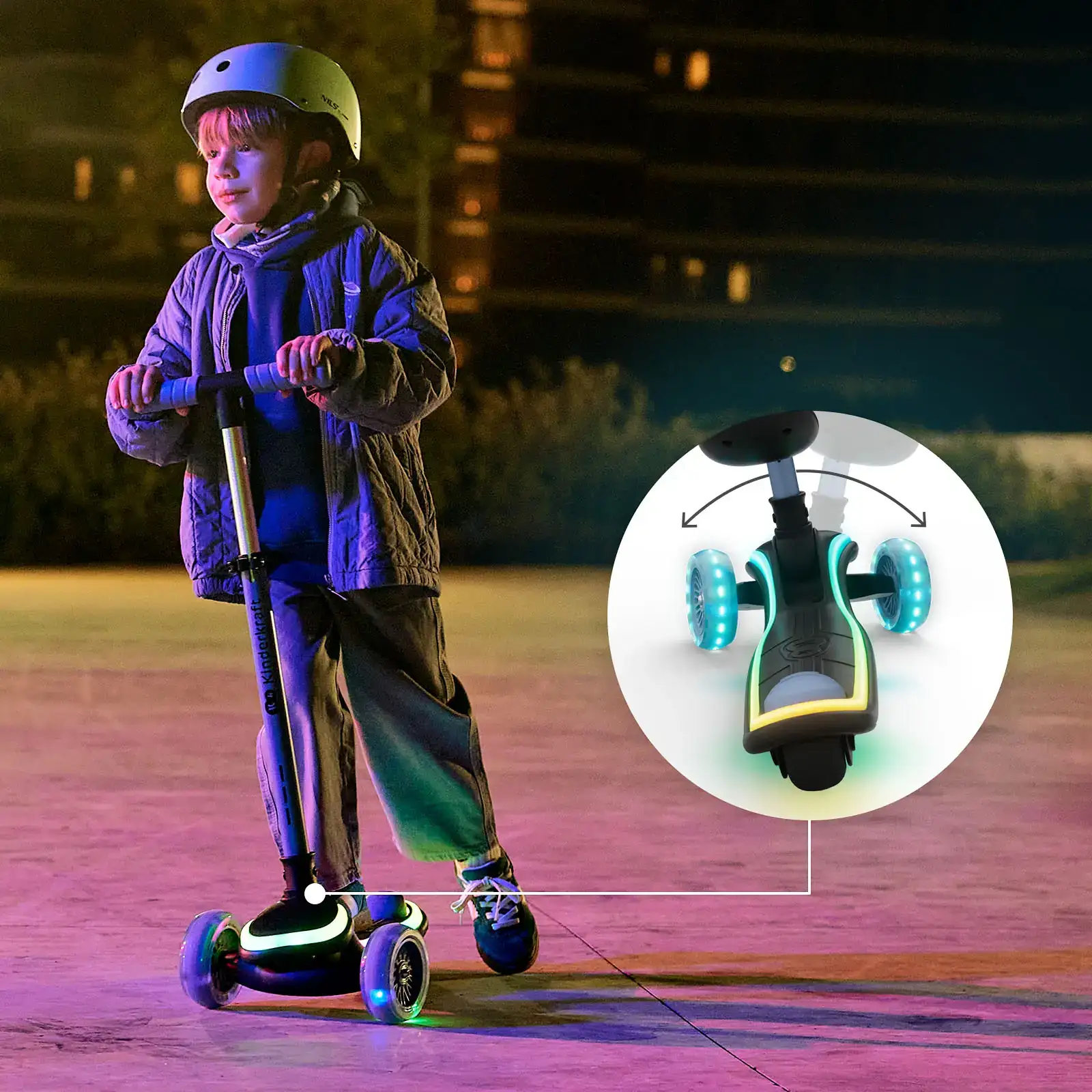 Самокат 2-в-1 Kinderkraft Raket Up Blue (KRRAUP00BLU0000)
