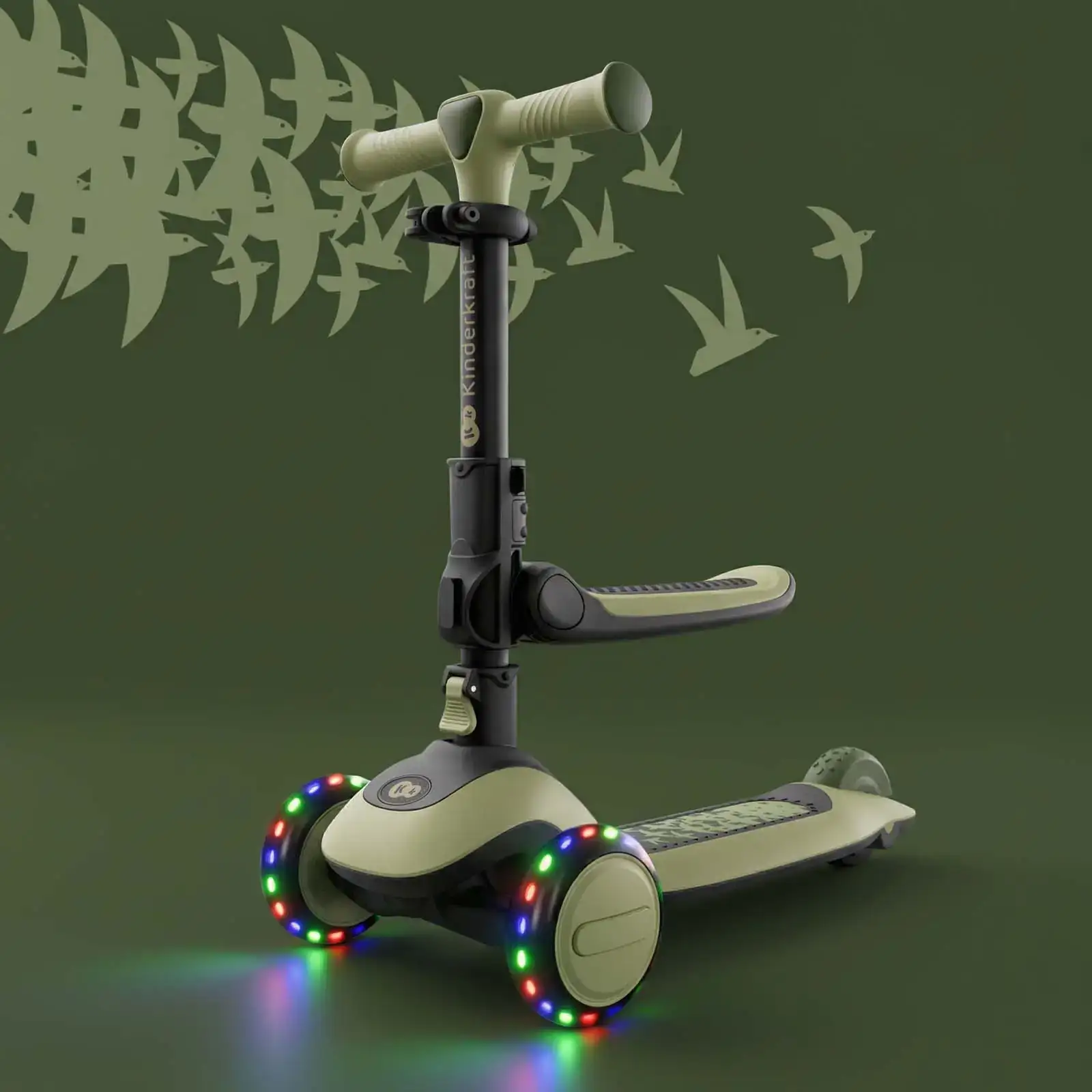 Самокат Kinderkraft Halley 2 Grassland Green (KRHALL02GRE0000) UA