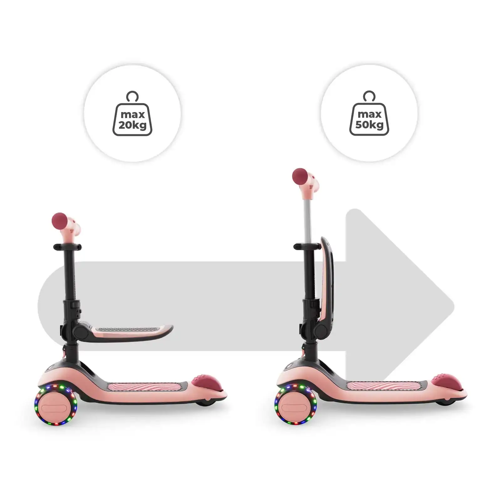 Самокат Kinderkraft Halley 2 Rose Pink (KRHALL02PNK0000)