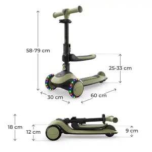 Самокат Kinderkraft Halley 2 Grassland Green (KRHALL02GRE0000) UA