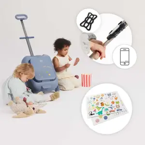 Детский чемодан-каталка Kinderkraft Cabby Gold (KACABB00GLD0000)
