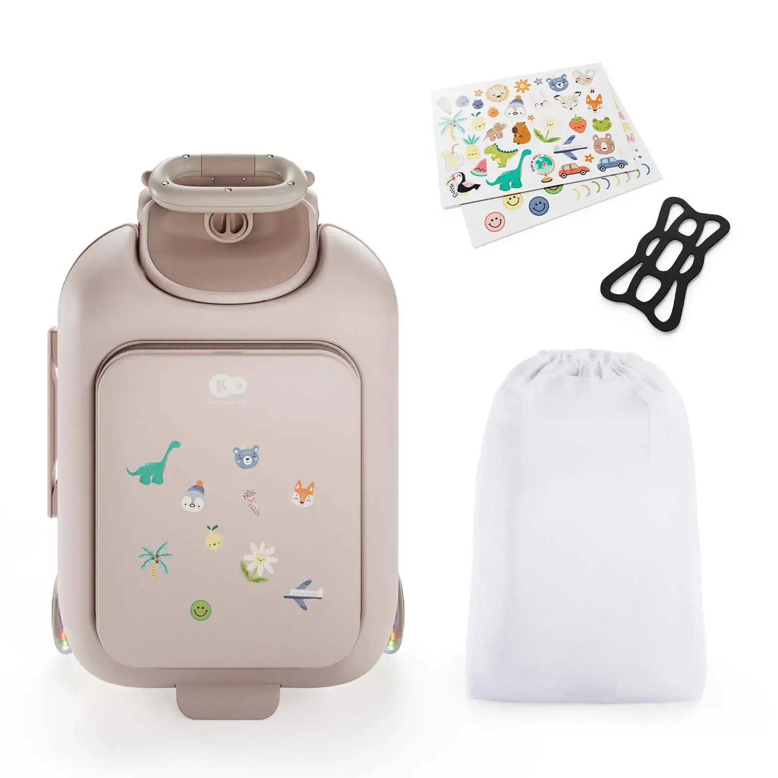 Детский чемодан-каталка Kinderkraft Cabby Gold (KACABB00GLD0000)