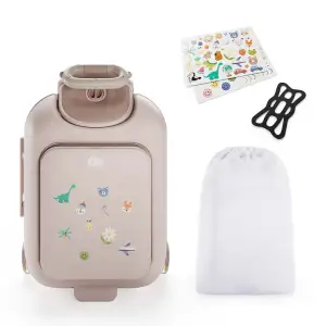 Детский чемодан-каталка Kinderkraft Cabby Gold (KACABB00GLD0000)