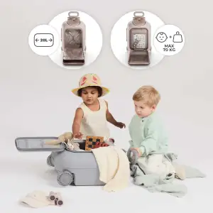 Детский чемодан-каталка Kinderkraft Cabby Gold (KACABB00GLD0000)