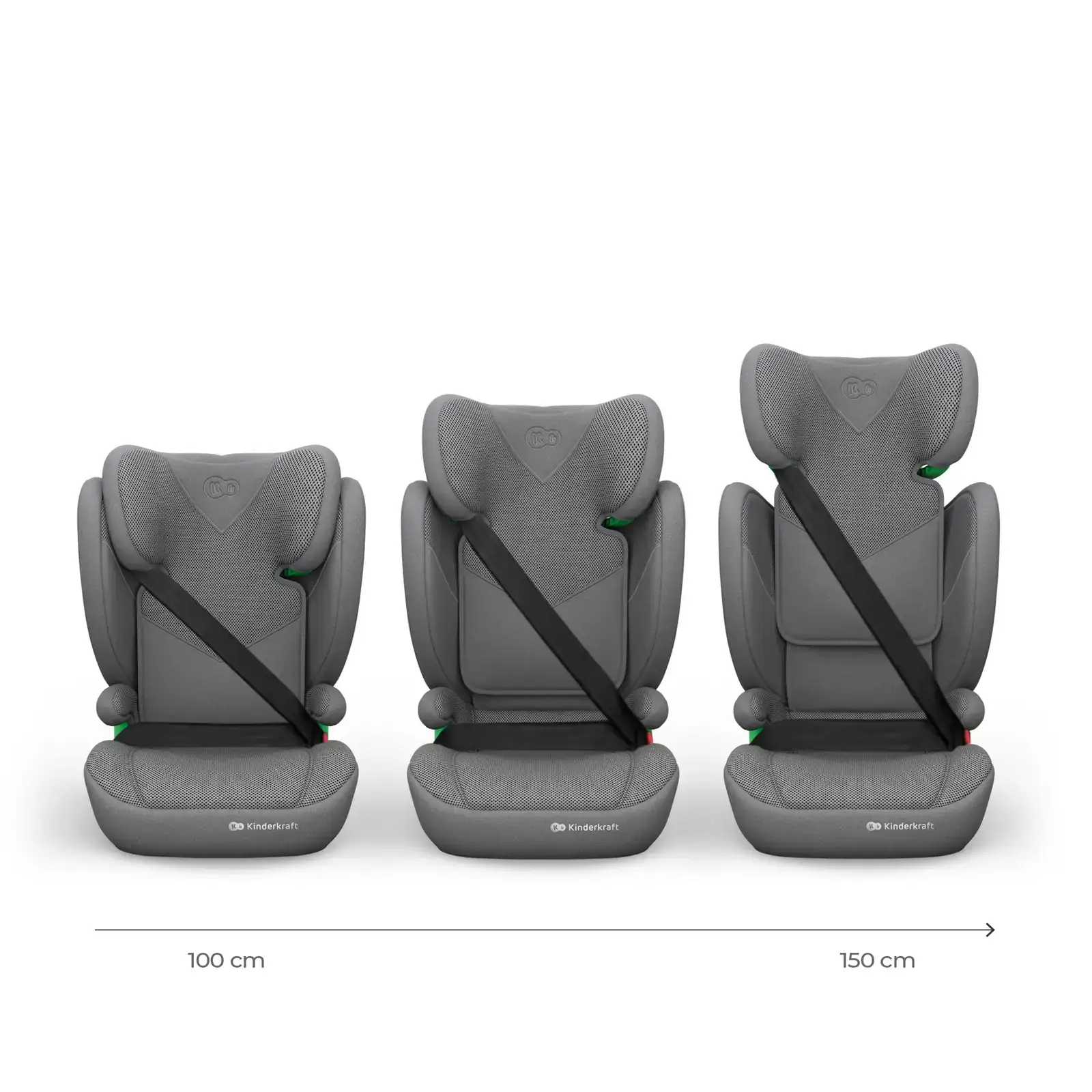 Автокресло Kinderkraft Junior Fix 2 Plus i-Size Grey (KCJUFI20GRYPL0N)