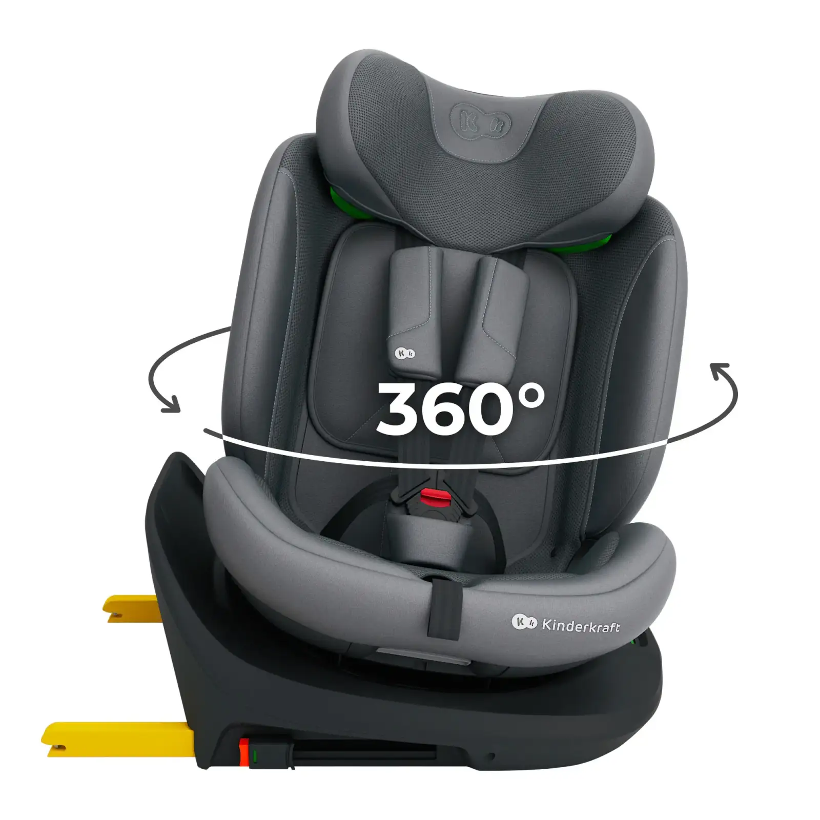 Автокресло Kinderkraft i-Grow 2 Plus i-Size Grey (KCIGRO02GRYPL00)