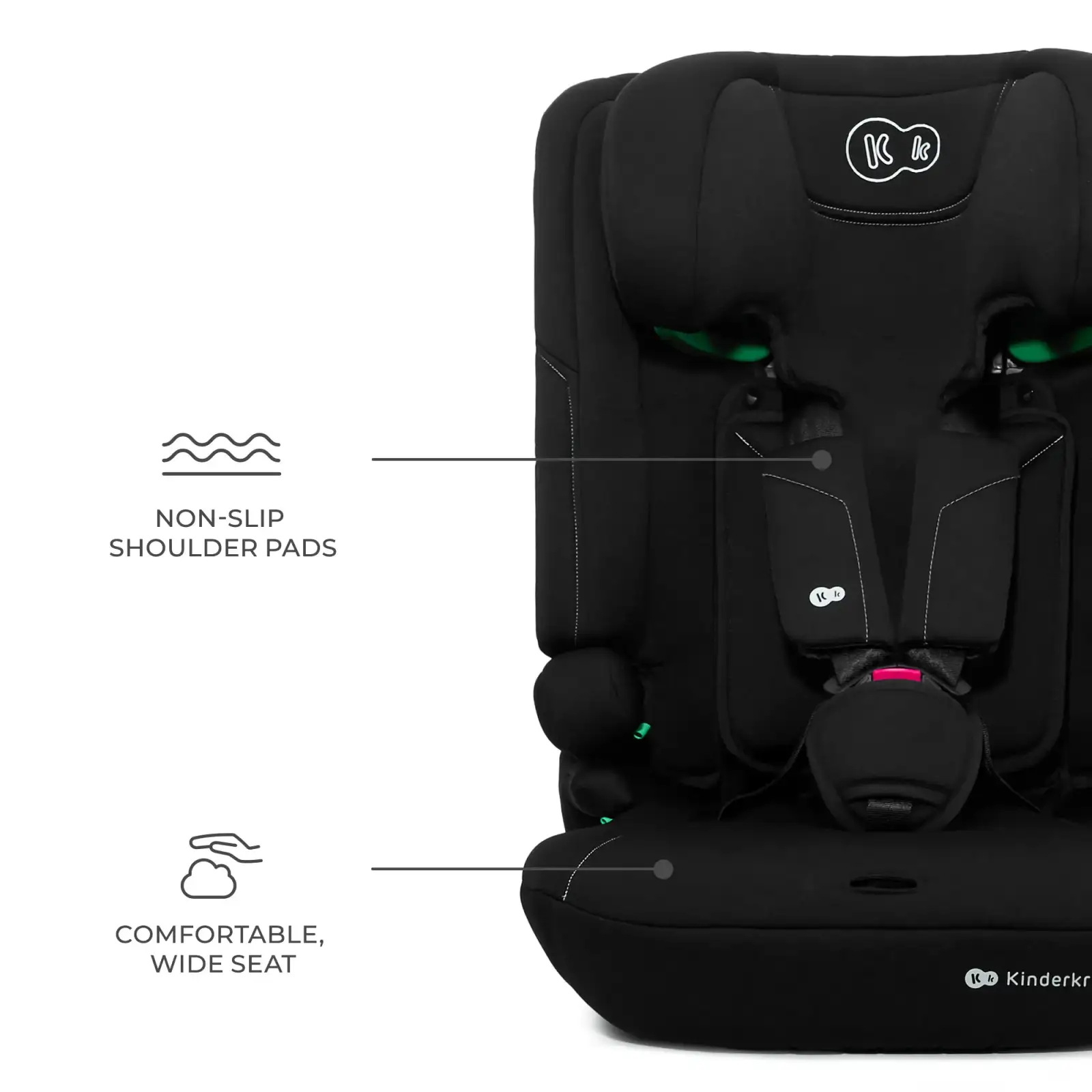Автокрісло Kinderkraft i-Comfy i-Size Black (KCICOM00BLK0000)