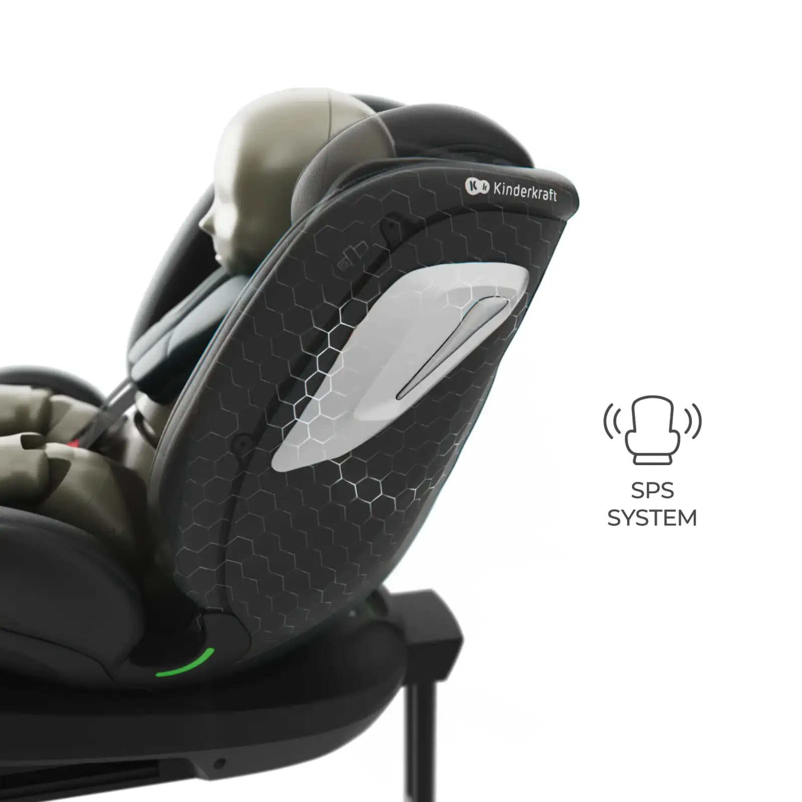Автокресло Kinderkraft i-Grow 2 Plus i-Size Black (KCIGRO02BLKPL00)