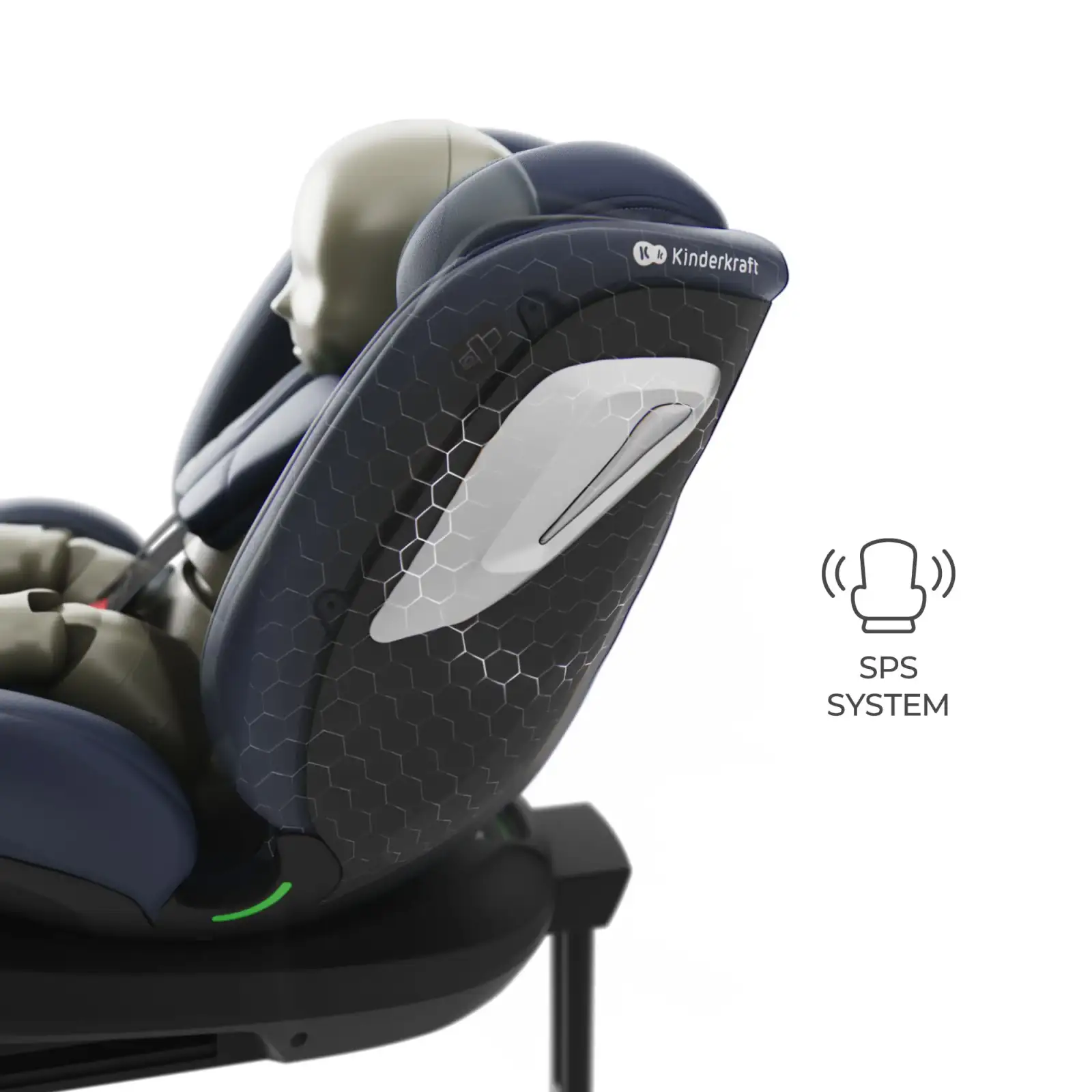 Автокресло Kinderkraft i-Grow 2 Plus i-Size Navy (KCIGRO02NAVPL00)