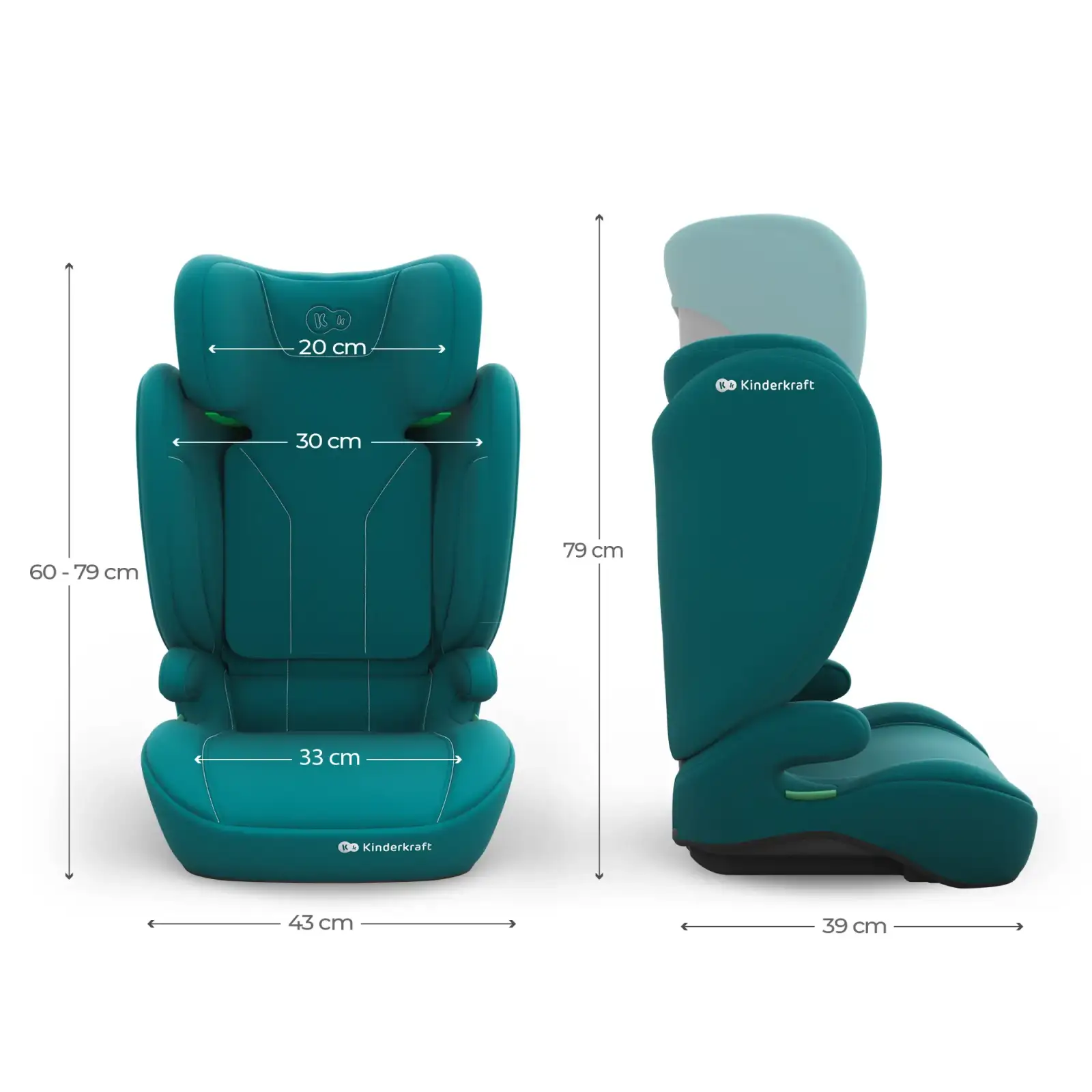 Автокрісло Kinderkraft i-Spark 2 Plus i-Size Green (KCISPA02GREPL00)