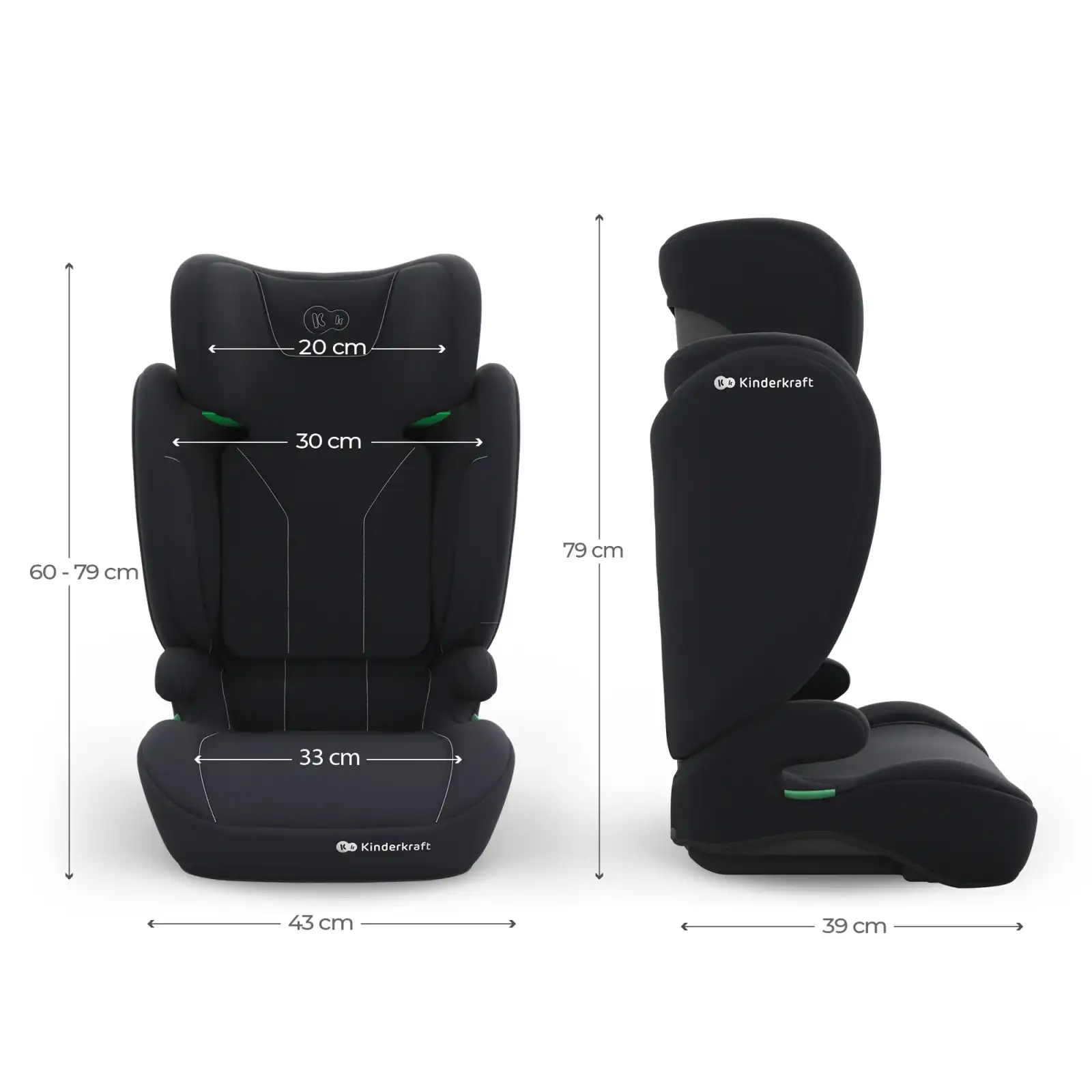 Автокресло Kinderkraft i-Spark 2 Plus i-Size Black (KCISPA02BLKPL00)