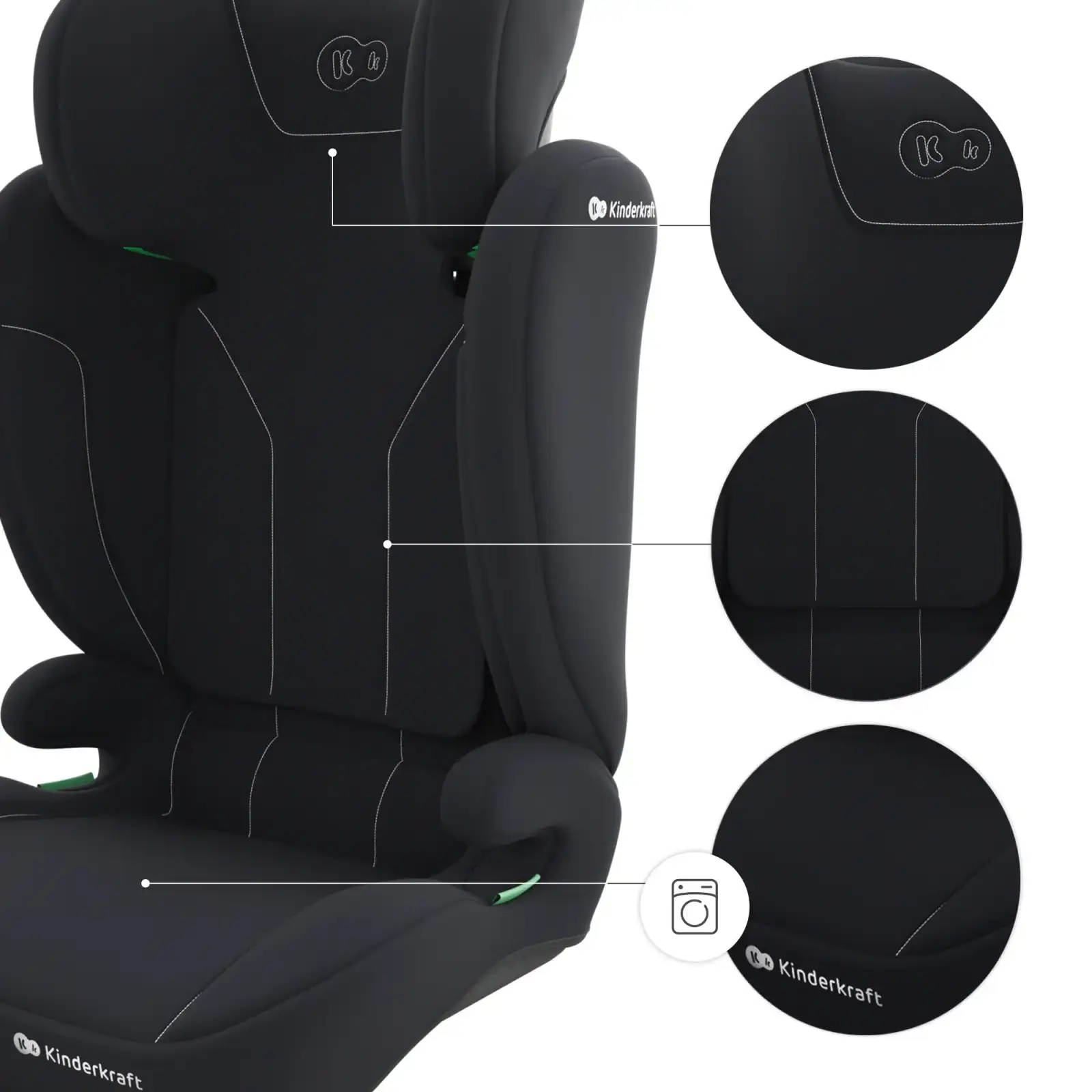 Автокресло Kinderkraft i-Spark 2 Plus i-Size Black (KCISPA02BLKPL00)