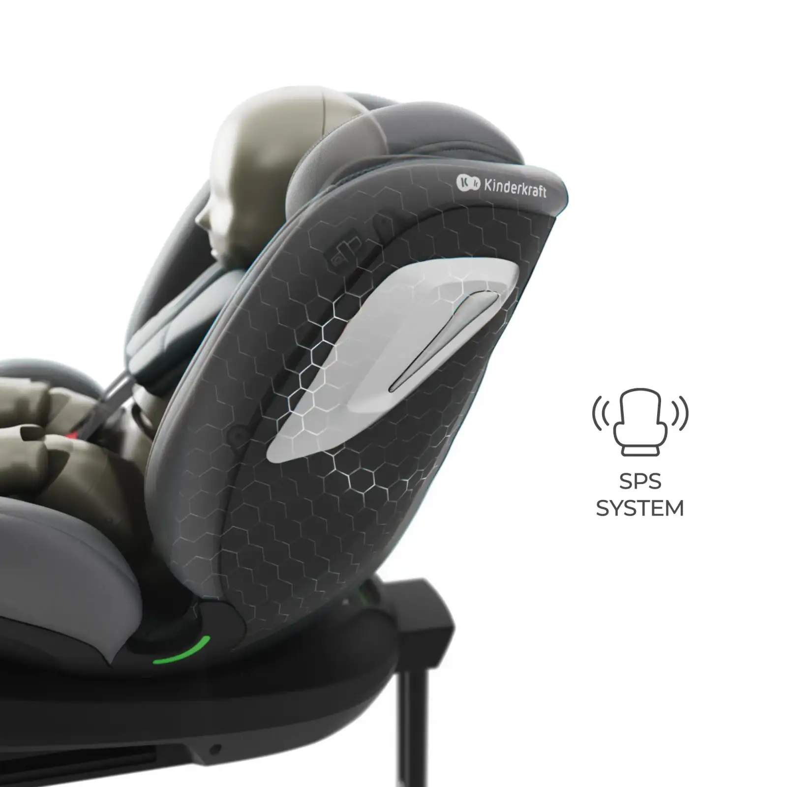 Автокресло Kinderkraft i-Grow 2 Plus i-Size Grey (KCIGRO02GRYPL00)