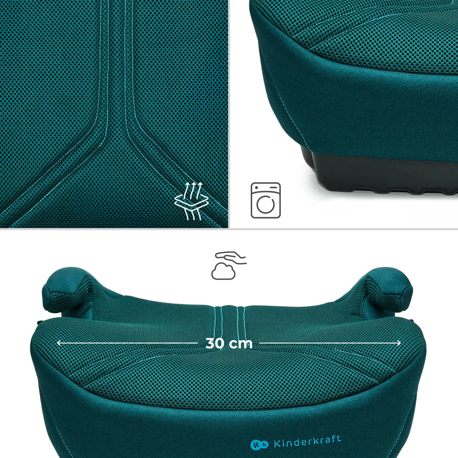 Автокресло-бустер Kinderkraft i-Boost 2 Pro Green (KCIBOO02GREPR00)