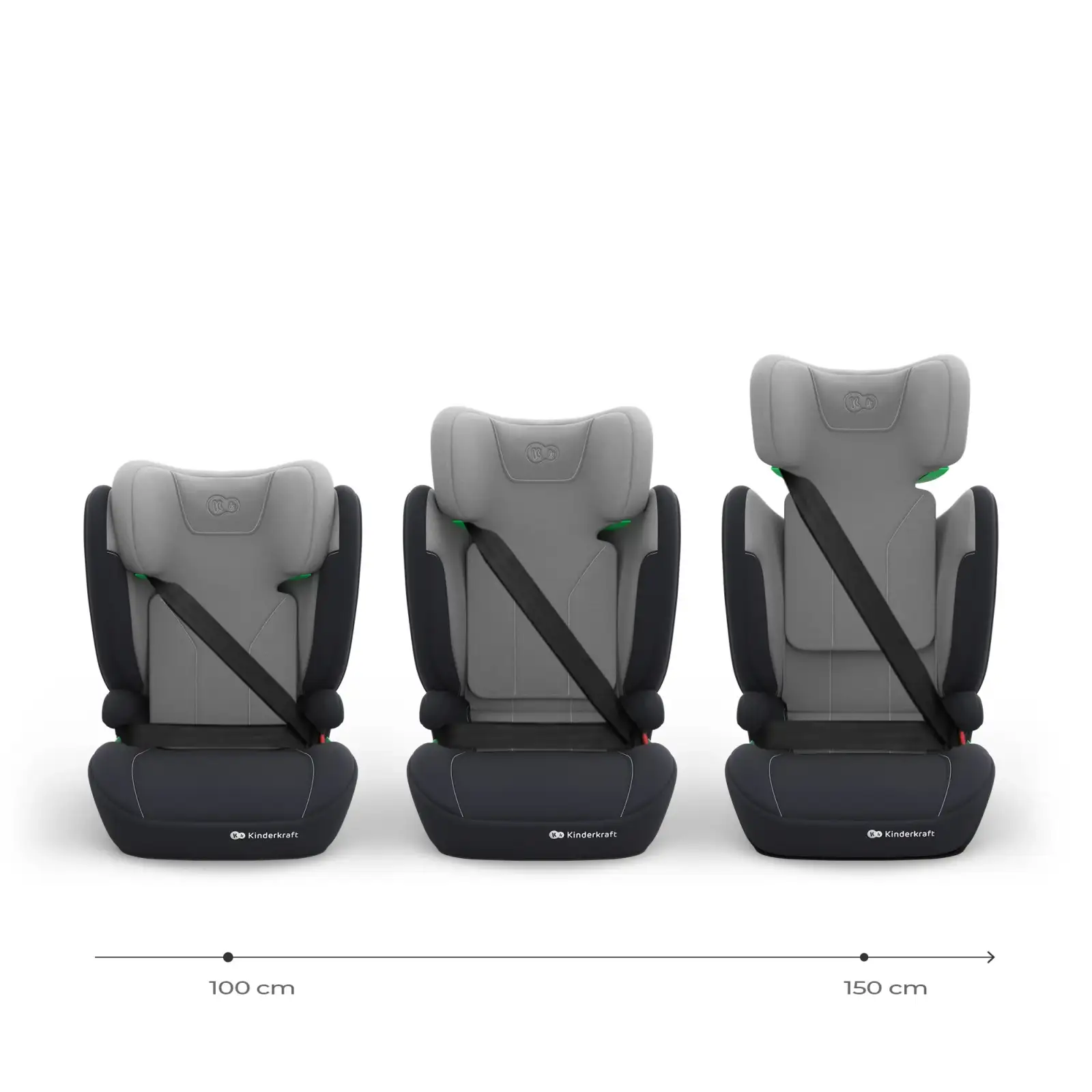 Автокресло Kinderkraft i-Spark 2 Plus i-Size Grey (KCISPA02GRYPL00)