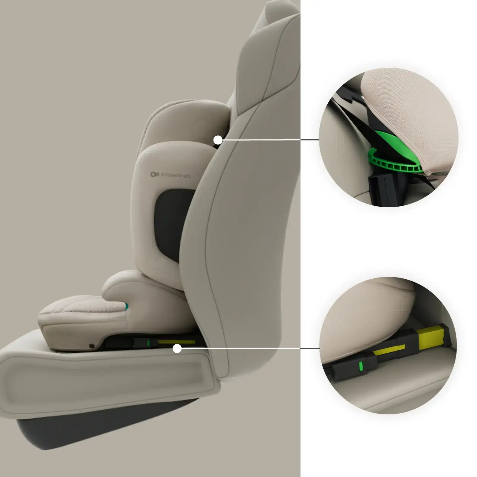 Автокресло Kinderkraft Xpand 2 PRO i-Size Beige (KCXPPR02BEG0000)