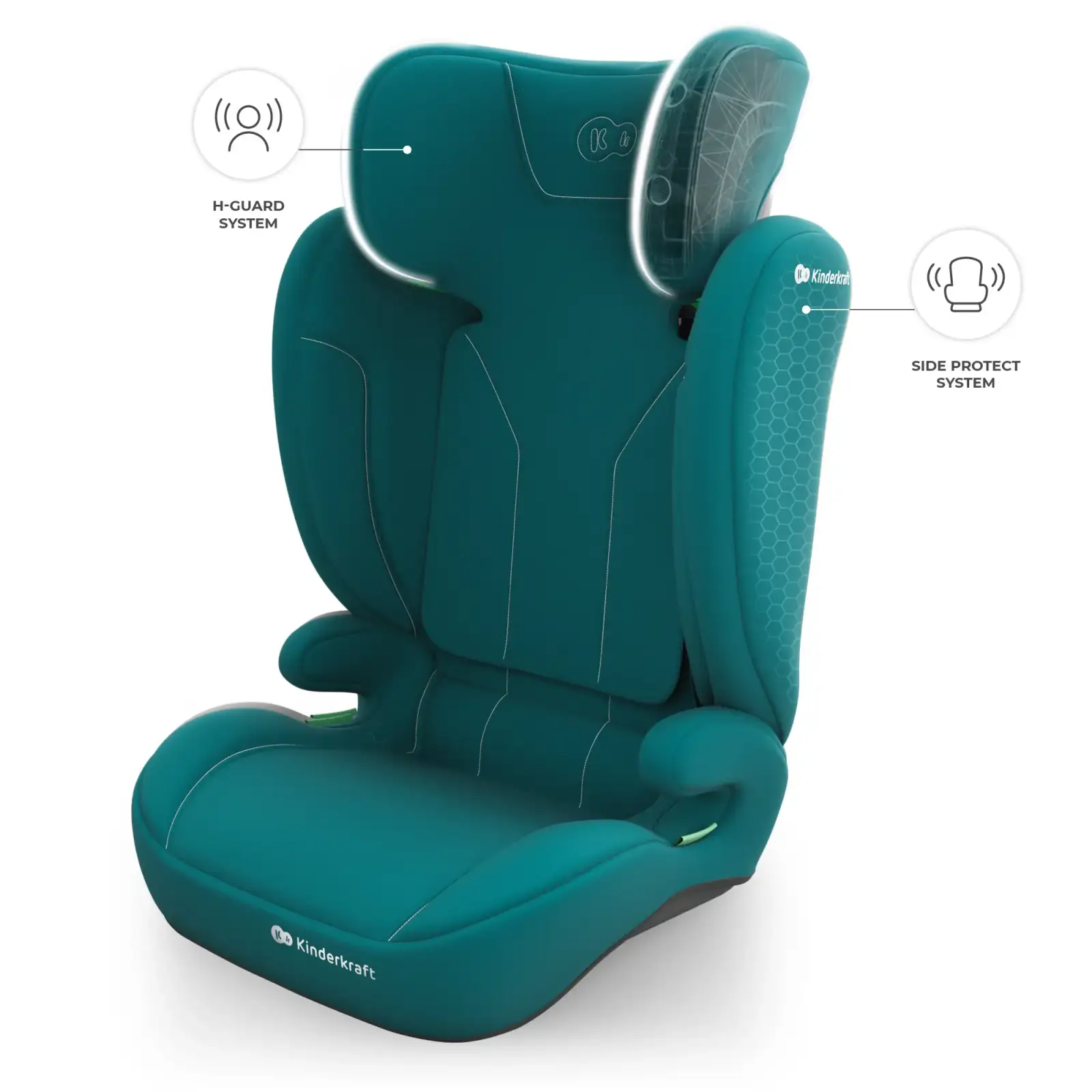 Автокрісло Kinderkraft i-Spark 2 Plus i-Size Green (KCISPA02GREPL00)