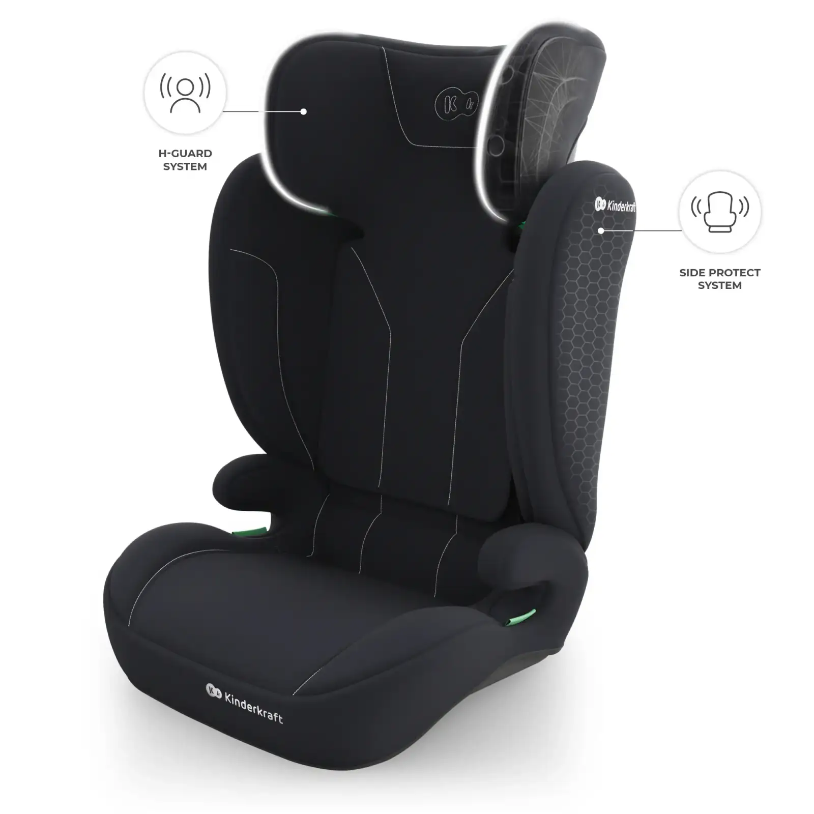 Автокресло Kinderkraft i-Spark 2 Plus i-Size Black (KCISPA02BLKPL00)