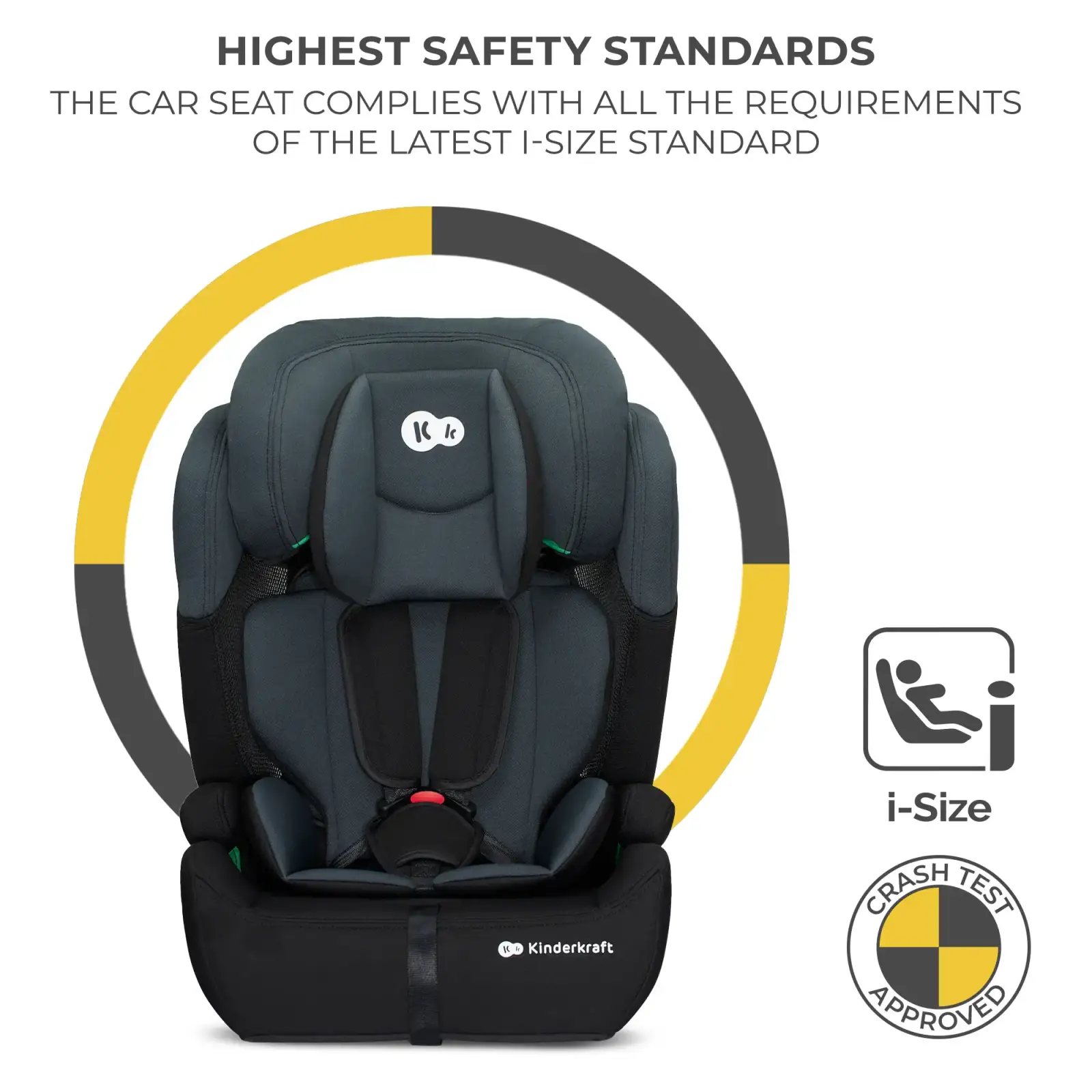 Автокресло Kinderkraft Comfort Up i-Size Black (KCCOUP02BLK0000)