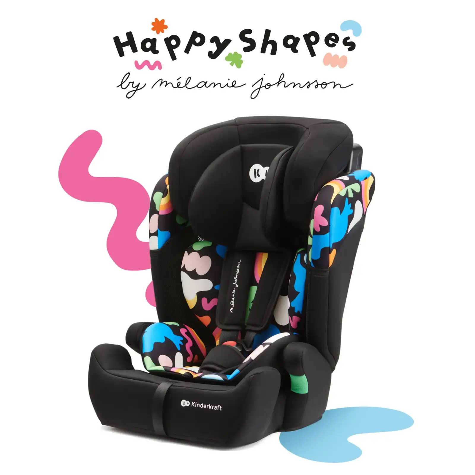 Автокресло Kinderkraft Comfort Up i-Size Happy Shapes (KCCOUP02HAP0000)