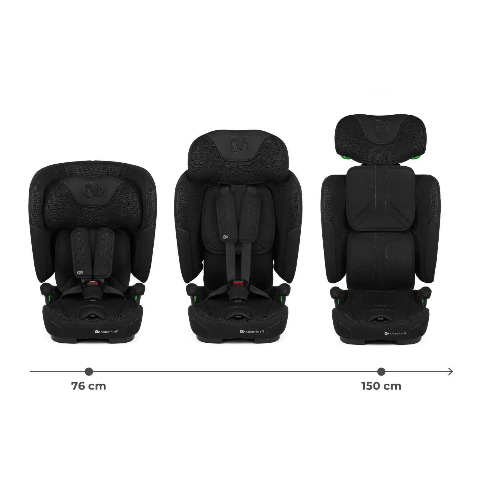 Автокресло Kinderkraft Fix2Go i-Size Black (KCFI2GO0BLK0000)