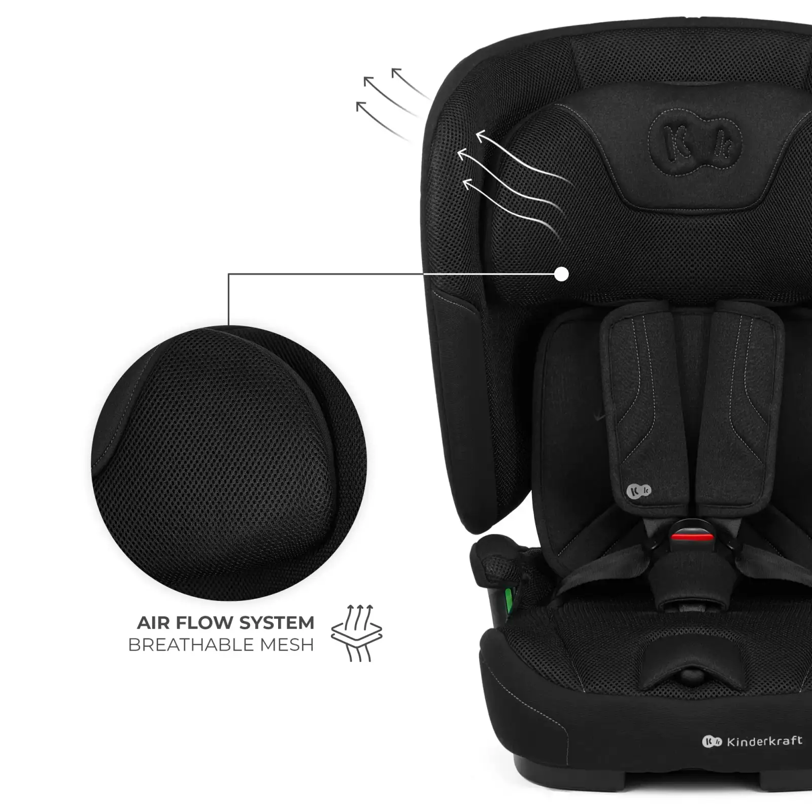 Автокресло Kinderkraft Fix2Go i-Size Black (KCFI2GO0BLK0000)