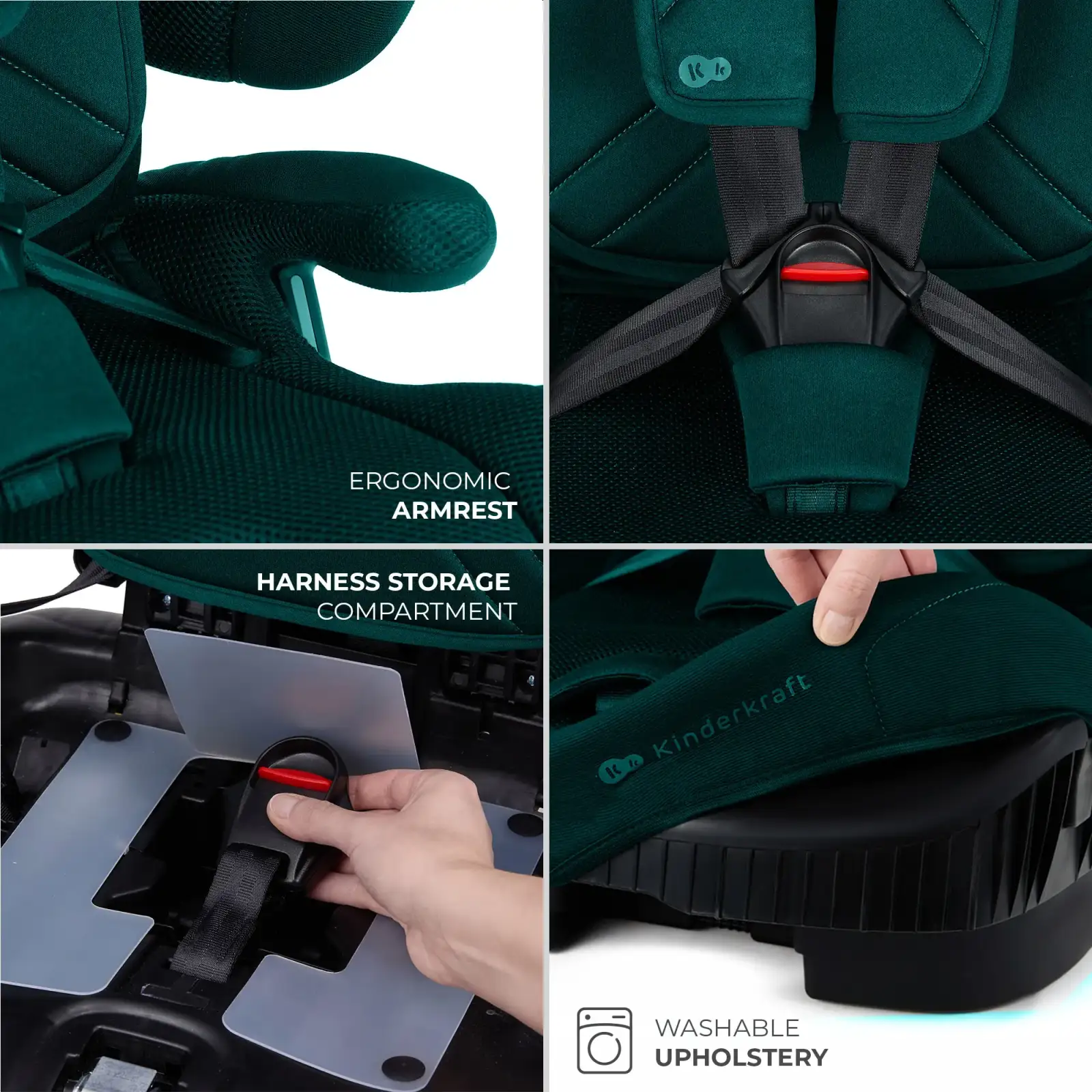 Автокрісло Kinderkraft Fix2Go i-Size Green (KCFI2GO0GRE0000)