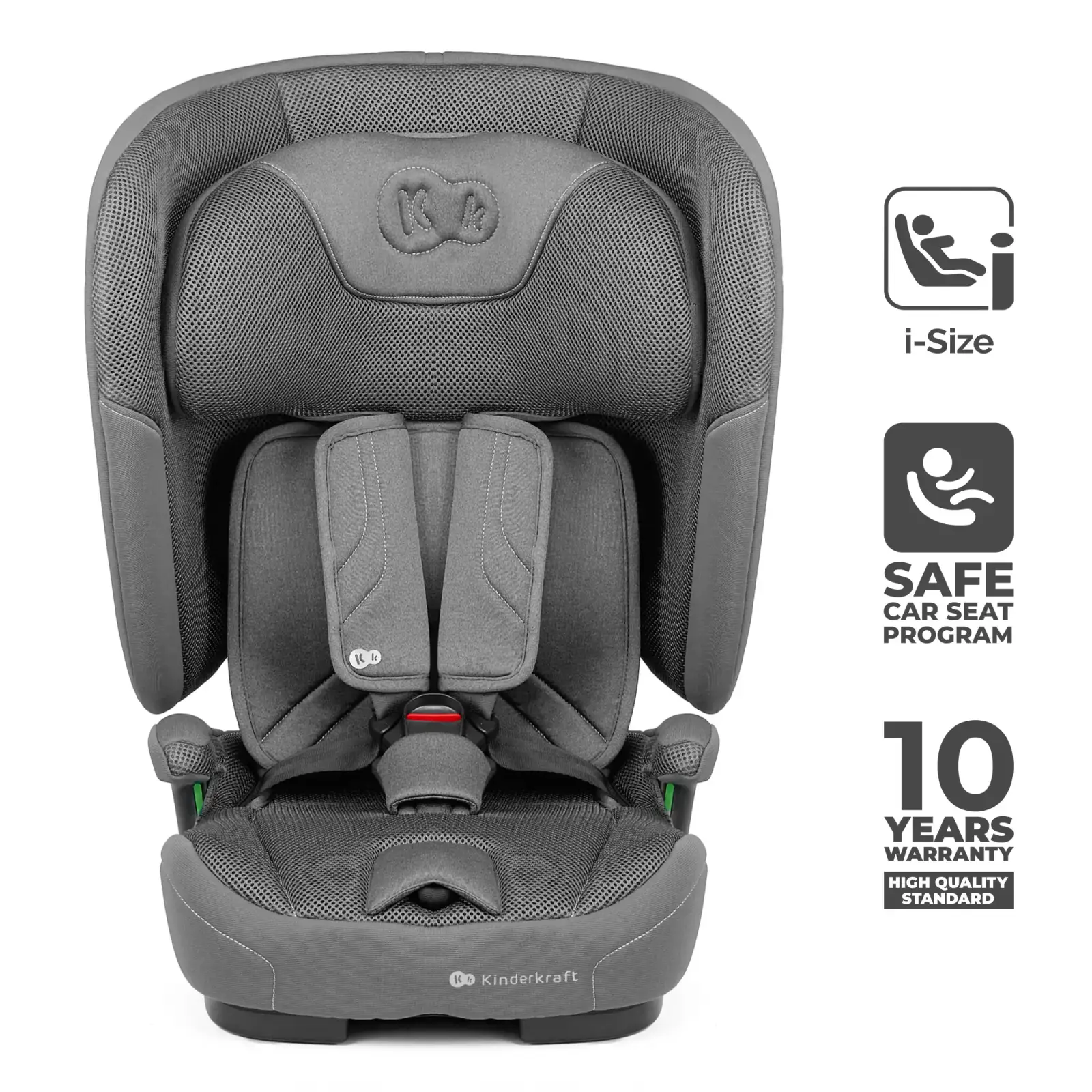 Автокресло Kinderkraft Fix2Go i-Size Grey (KCFI2GO0GRY0000)