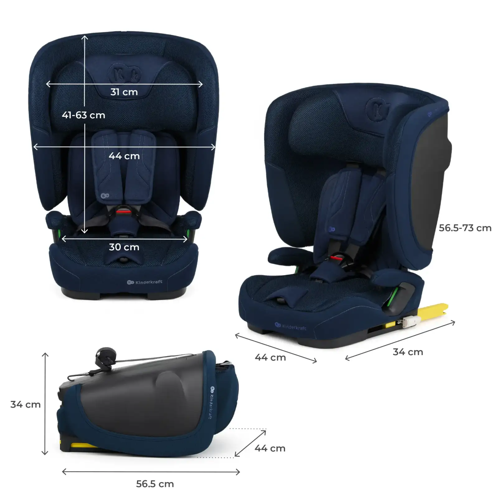 Автокресло Kinderkraft Fix2Go i-Size Navy (KCFI2GO0NAV0000)