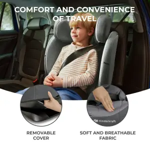 Автокресло Kinderkraft Oneto3 i-Size Cool Grey (KCONE300GRY0000)