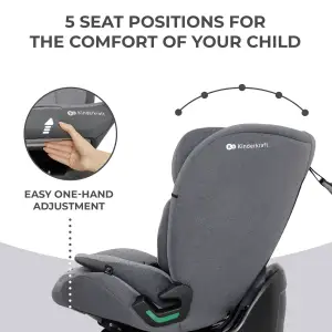 Автокресло Kinderkraft Oneto3 i-Size Cool Grey (KCONE300GRY0000)