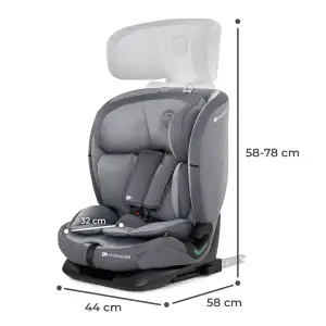 Автокресло Kinderkraft Oneto3 i-Size Cool Grey (KCONE300GRY0000)