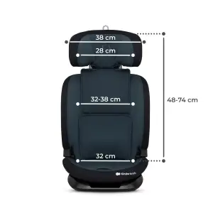 Автокресло Kinderkraft Oneto3 i-Size Graphite Black (KCONE300BLK0000)