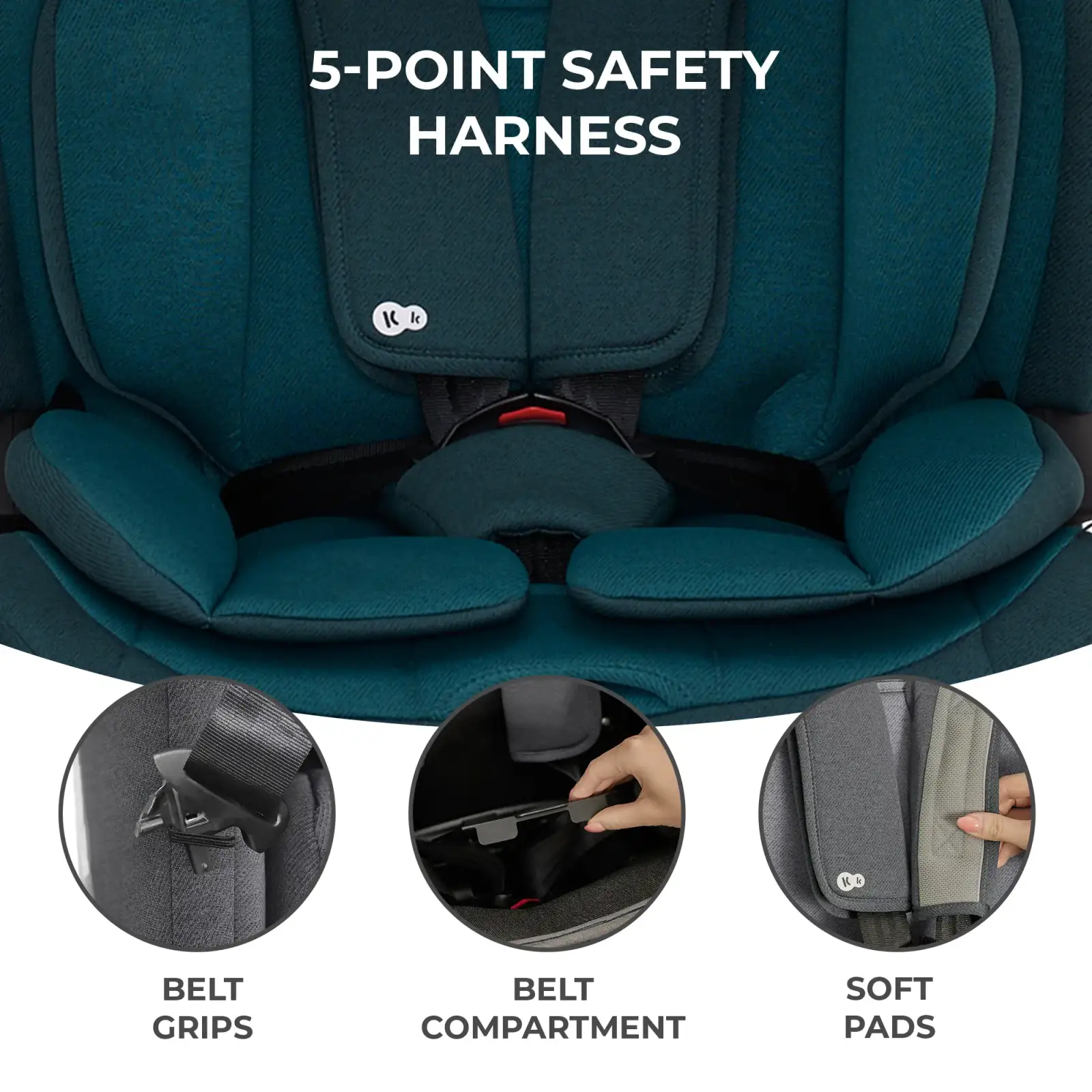 Автокресло Kinderkraft Oneto3 i-Size Harbour Blue (KCONE300BLU0000)