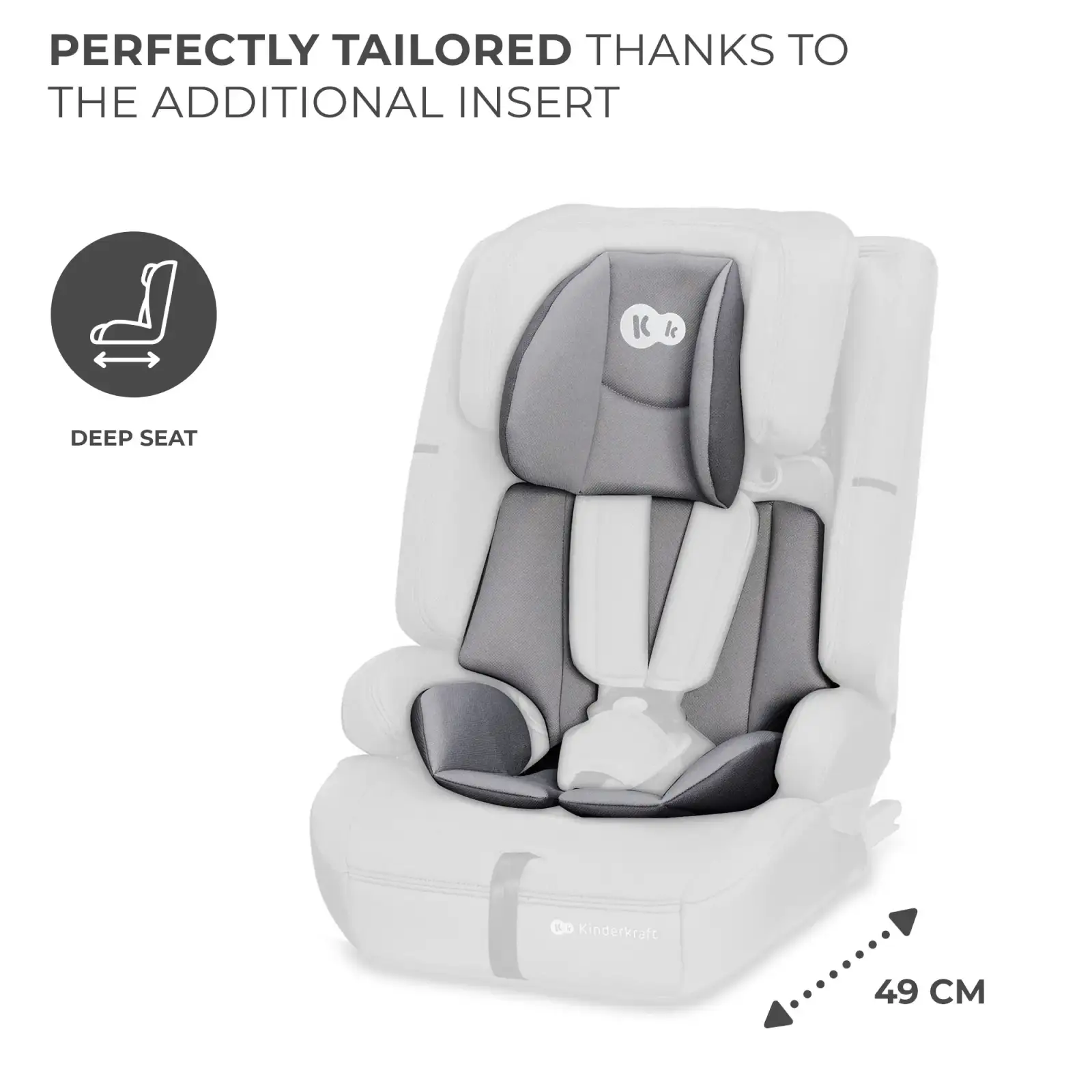 Автокресло Kinderkraft Safety Fix 2 i-Size Grey (KCSAFI02GRY0000)