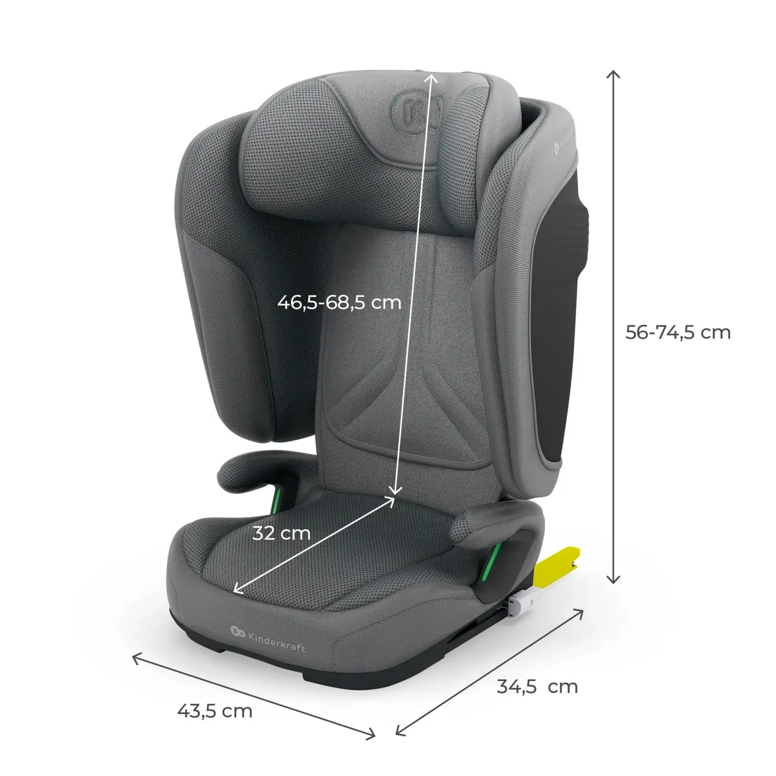 Автокресло Kinderkraft Unity 2 i-Size Grey (KCUNIT02GRY0000)