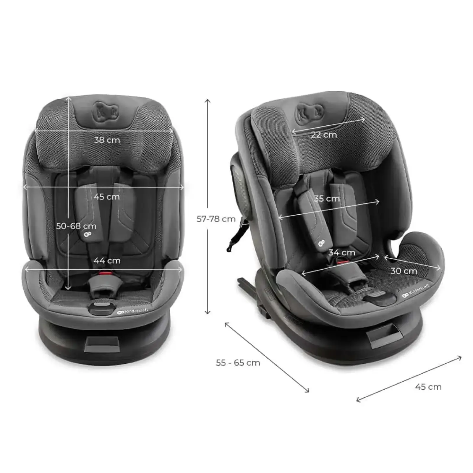 Автокресло Kinderkraft Xpedition 3 i-Size Grey (KCXPED03GRY0000)