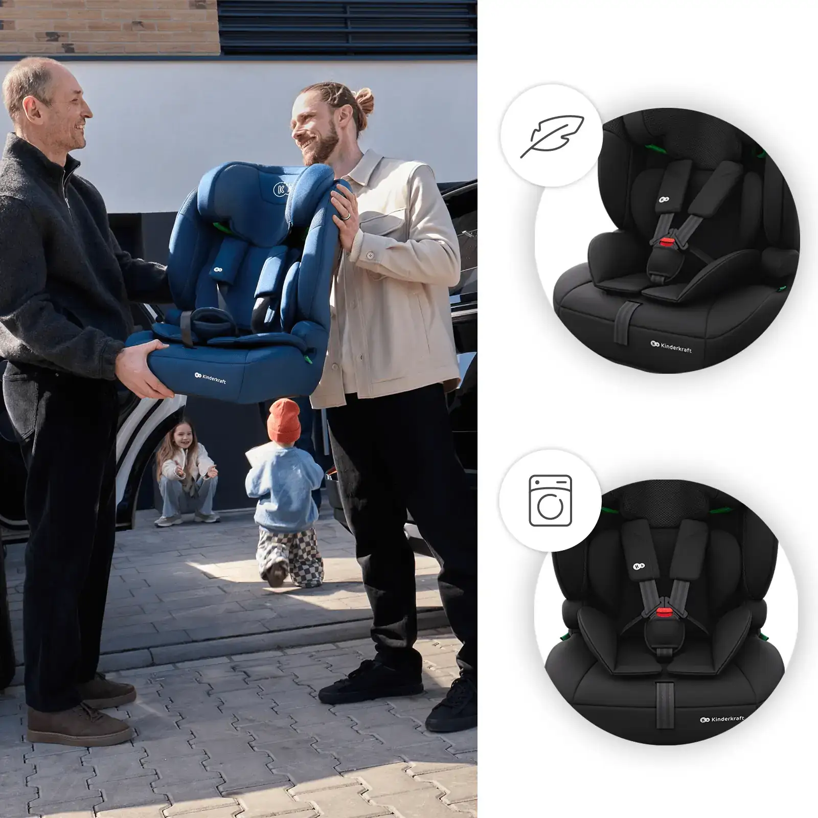 Автокрісло Kinderkraft Comfort Up 2 Plus i-Size Black (KCCOUP02BLKPL00)