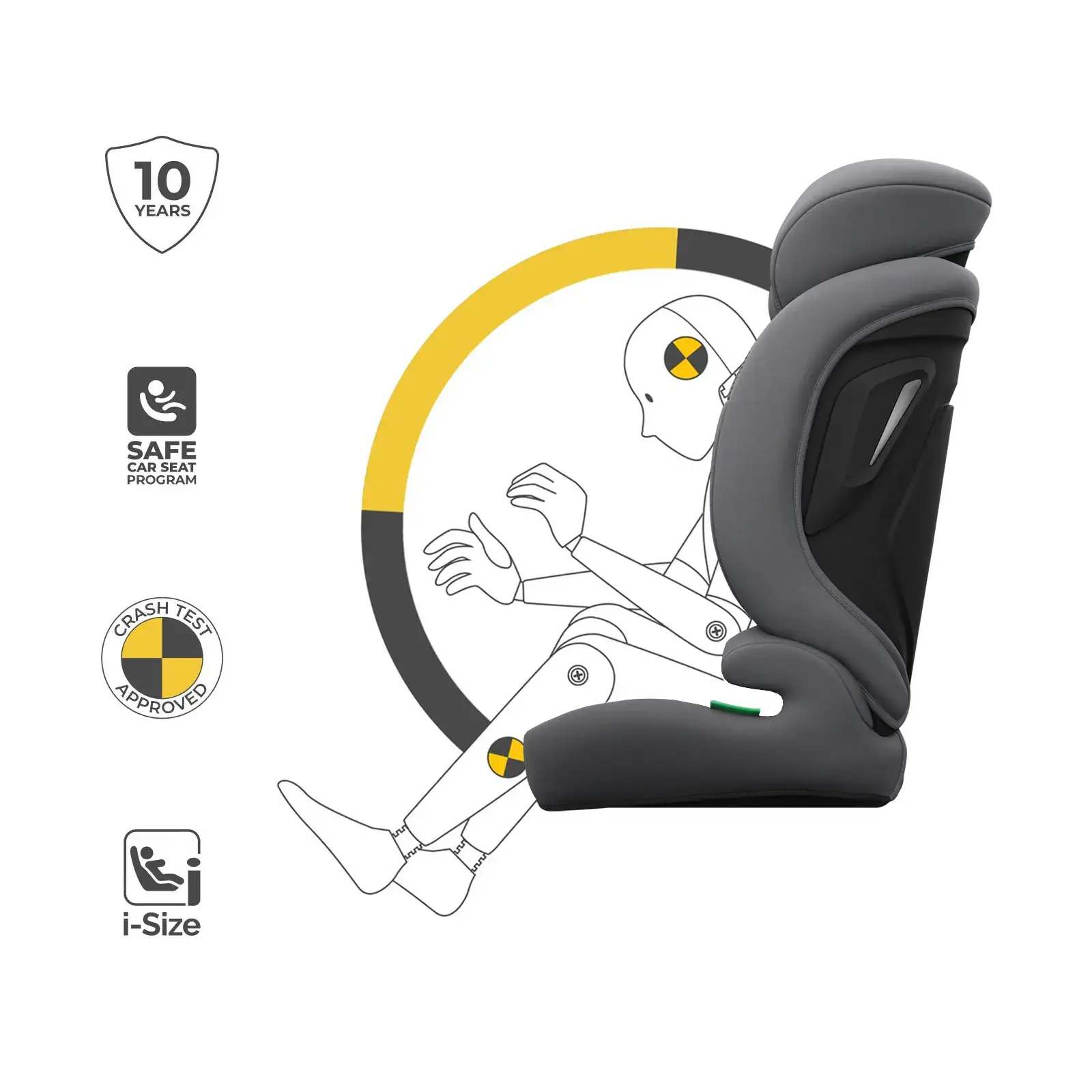Автокрісло Kinderkraft Comfort Up 2 Plus i-Size Grey (KCCOUP02GRYPL00)