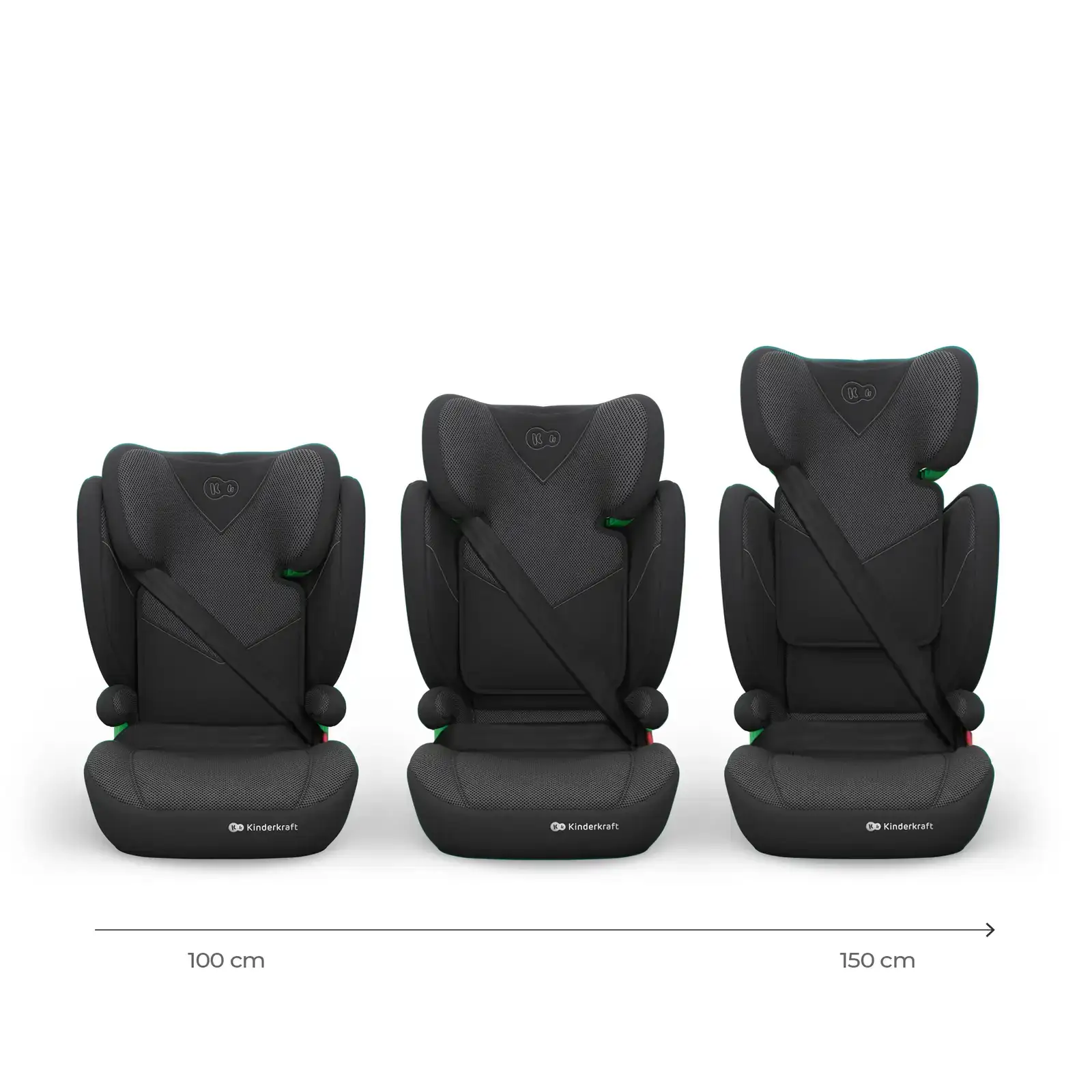 Автокресло Kinderkraft Junior Fix 2 Plus i-Size Black (KCJUFI20BLKPL0N)