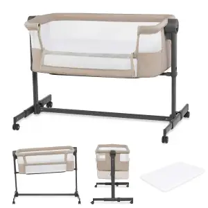 Приставная кроватка-люлька Kinderkraft Nestee Up 2 Beige (KLNEE002BEG0000)