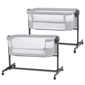 Приставне ліжко-люлька Kinderkraft Nestee Up 2 Light Grey (KLNEE002LGR0000)