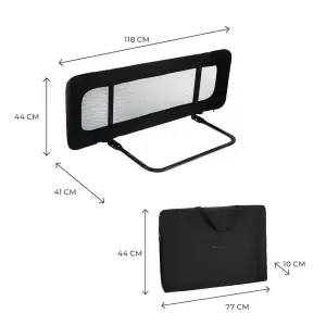 Защитная барьерка для кровати Kinderkraft Guard and Dream Black (KAGUDR00BLK0000)