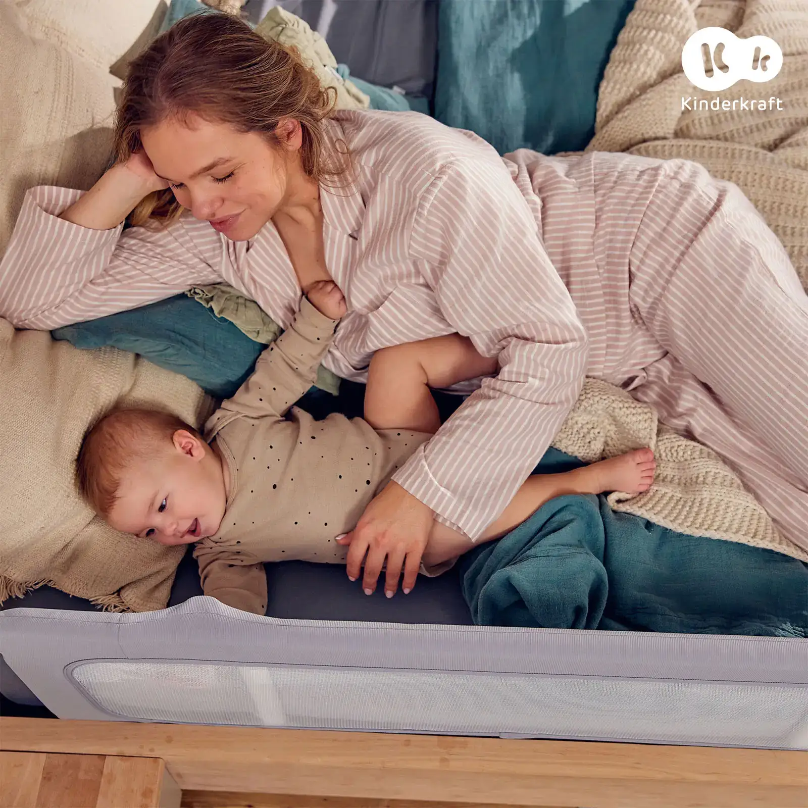 Защитная барьерка для кровати Kinderkraft Guard and Dream Black (KAGUDR00BLK0000)