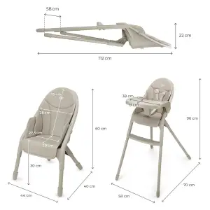 Стільчик для годування Kinderkraft Dinnly Beige (KHDINN00BEG0000)