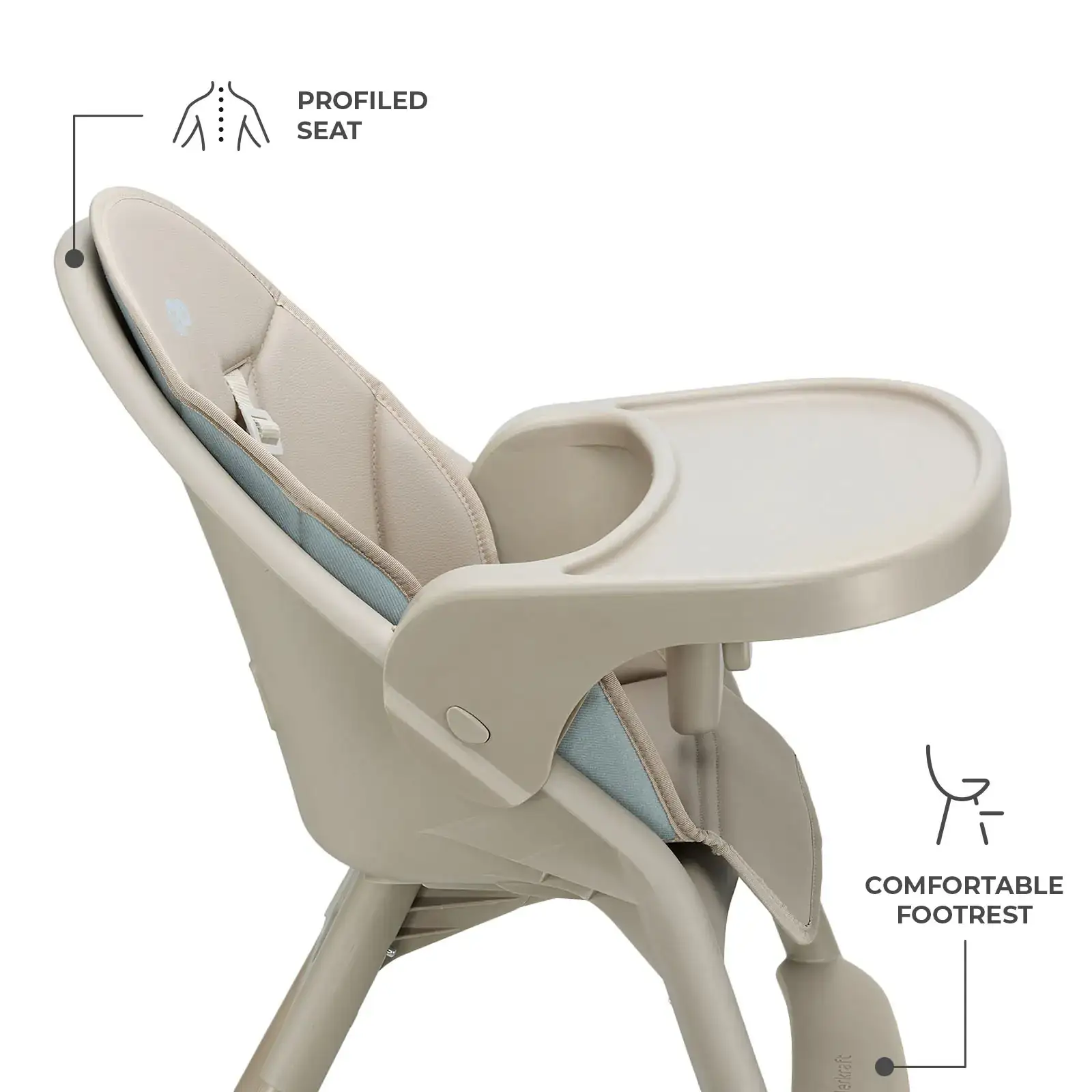 Стільчик для годування Kinderkraft Dinnly Beige (KHDINN00BEG0000)