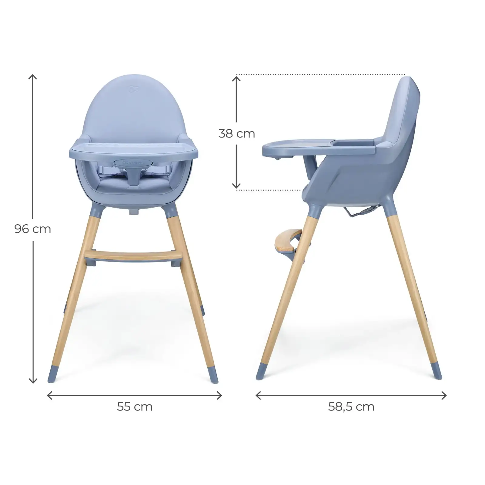 Стільчик для годування 2 в 1 Kinderkraft Fini 2 Nordic Breeze (KHFINI02NOR0000)